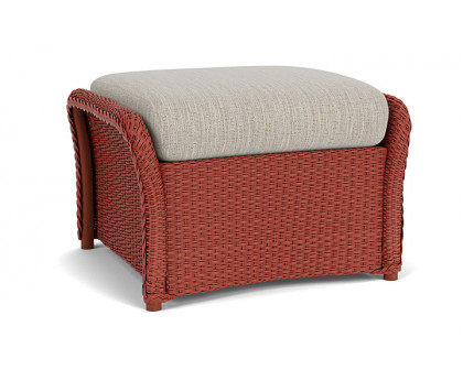 Lloyd Flanders™ Weekend Retreat Woven Ottoman - Terracotta, Callen Celadon