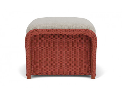 Lloyd Flanders™ Weekend Retreat Woven Ottoman - Terracotta, Callen Celadon