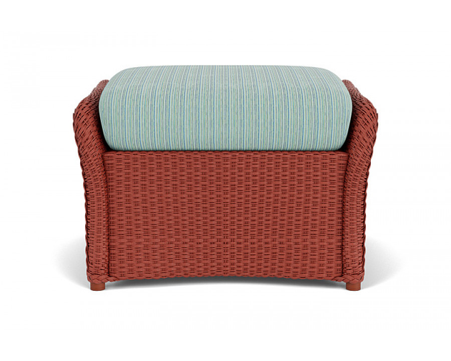 Lloyd Flanders™ Weekend Retreat Woven Ottoman - Terracotta, Unearth Dew