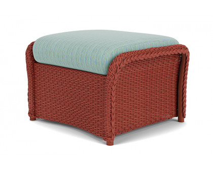 Lloyd Flanders™ Weekend Retreat Woven Ottoman - Terracotta, Unearth Dew