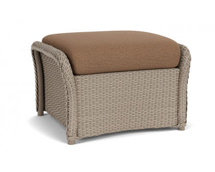 Lloyd Flanders™ Weekend Retreat Woven Ottoman - French Beige, Canvas Natural