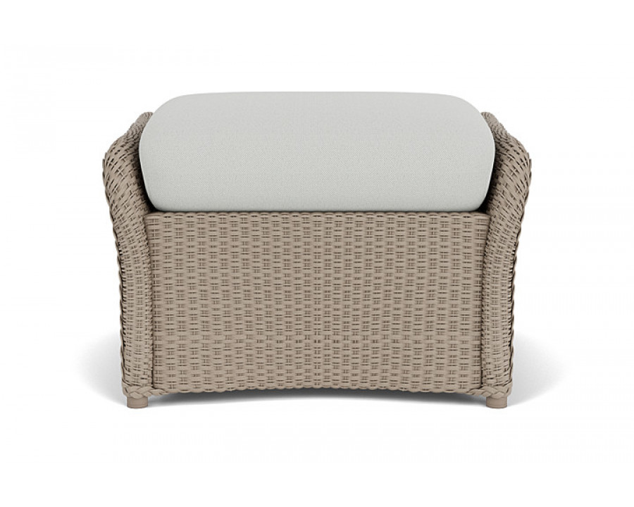 Lloyd Flanders™ Weekend Retreat Woven Ottoman - French Beige, Loveboat Mint