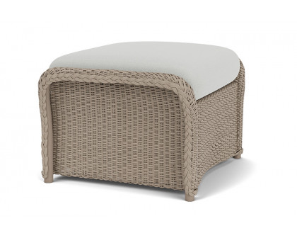 Lloyd Flanders™ Weekend Retreat Woven Ottoman - French Beige, Loveboat Mint