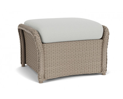 Lloyd Flanders™ Weekend Retreat Woven Ottoman - French Beige, Loveboat Mint