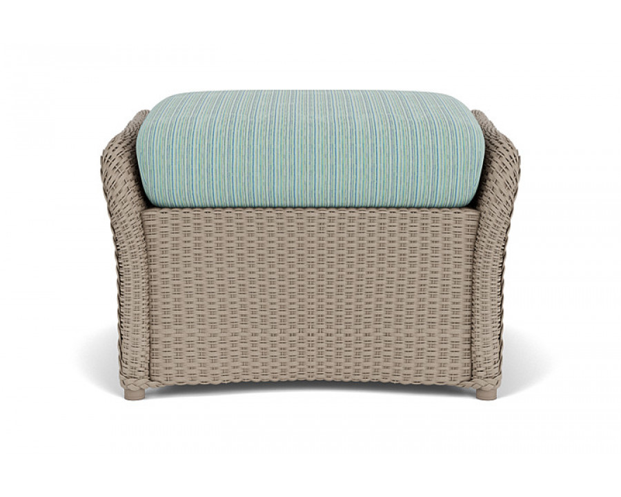 Lloyd Flanders™ Weekend Retreat Woven Ottoman - French Beige, Unearth Dew