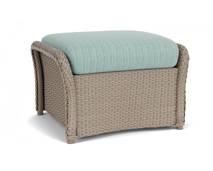 Lloyd Flanders™ Weekend Retreat Woven Ottoman - French Beige, Unearth Dew