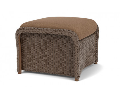 Lloyd Flanders™ Weekend Retreat Woven Ottoman - Bark, Canvas Natural