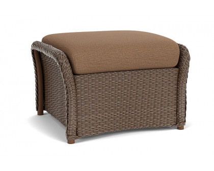 Lloyd Flanders™ Weekend Retreat Woven Ottoman - Bark, Canvas Natural