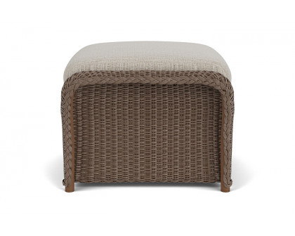 Lloyd Flanders™ Weekend Retreat Woven Ottoman - Bark, Callen Celadon