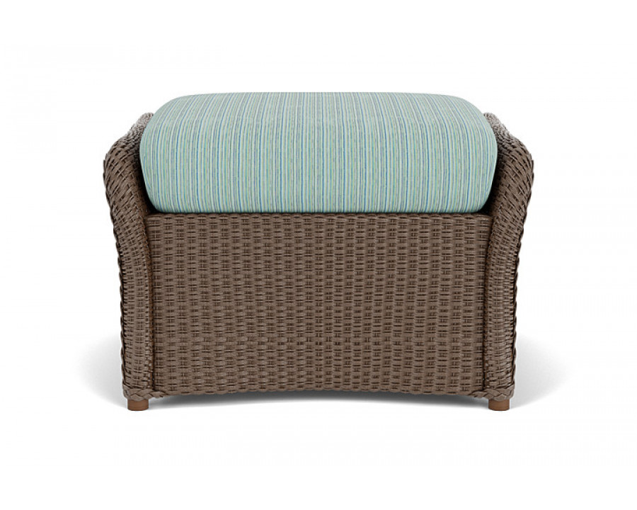 Lloyd Flanders™ Weekend Retreat Woven Ottoman - Bark, Unearth Dew