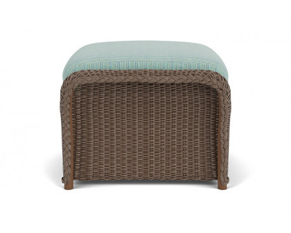 Lloyd Flanders™ Weekend Retreat Woven Ottoman - Bark, Unearth Dew