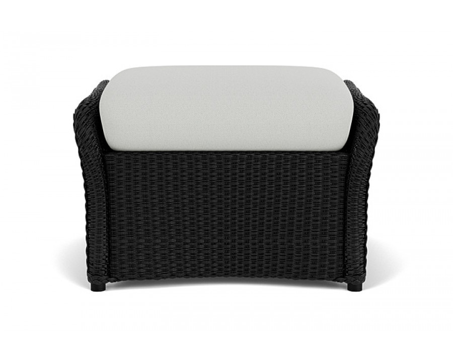 Lloyd Flanders™ Weekend Retreat Woven Ottoman - Ebony, Loveboat Mint