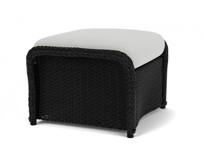 Lloyd Flanders™ Weekend Retreat Woven Ottoman - Ebony, Loveboat Mint