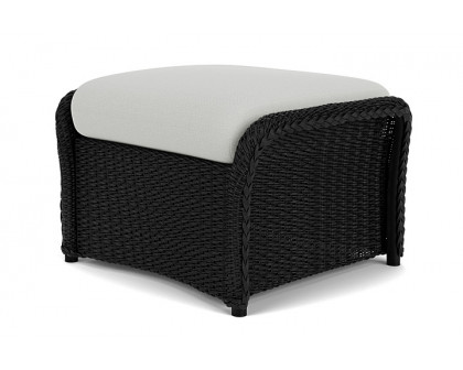 Lloyd Flanders™ Weekend Retreat Woven Ottoman - Ebony, Loveboat Mint