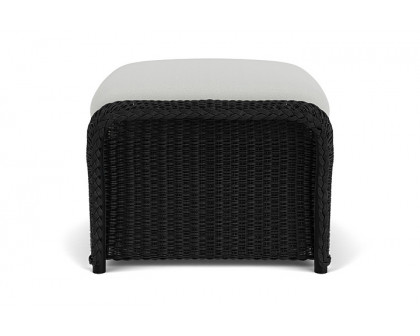 Lloyd Flanders™ Weekend Retreat Woven Ottoman - Ebony, Loveboat Mint