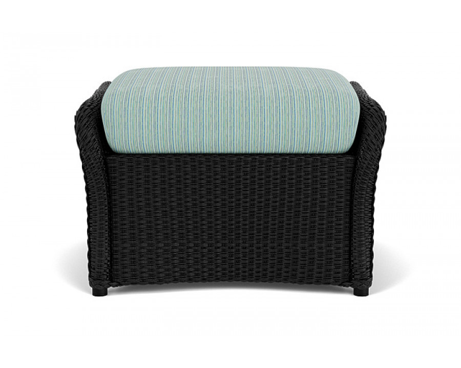 Lloyd Flanders™ Weekend Retreat Woven Ottoman - Ebony, Unearth Dew