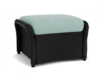 Lloyd Flanders™ Weekend Retreat Woven Ottoman - Ebony, Unearth Dew