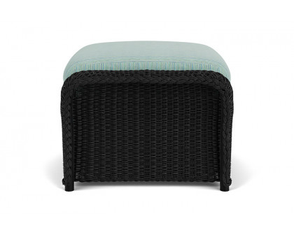 Lloyd Flanders™ Weekend Retreat Woven Ottoman - Ebony, Unearth Dew