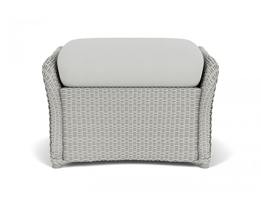 Lloyd Flanders™ Weekend Retreat Woven Ottoman - Platinum, Loveboat Mint