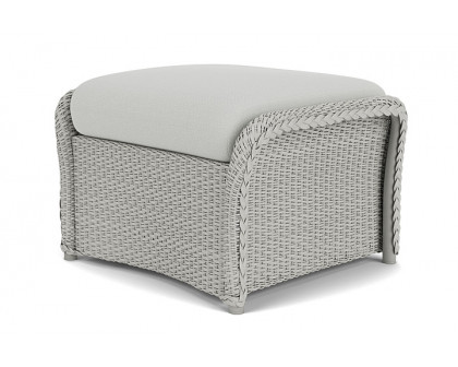 Lloyd Flanders™ Weekend Retreat Woven Ottoman - Platinum, Loveboat Mint