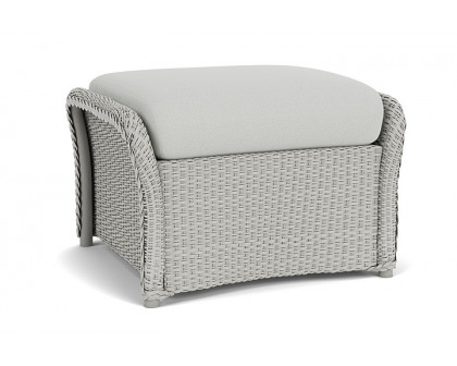 Lloyd Flanders™ Weekend Retreat Woven Ottoman - Platinum, Loveboat Mint