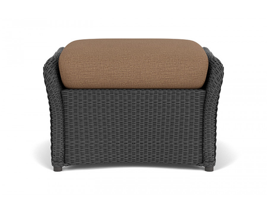 Lloyd Flanders™ Weekend Retreat Woven Ottoman - Charcoal, Canvas Natural