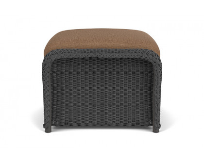 Lloyd Flanders™ Weekend Retreat Woven Ottoman - Charcoal, Canvas Natural