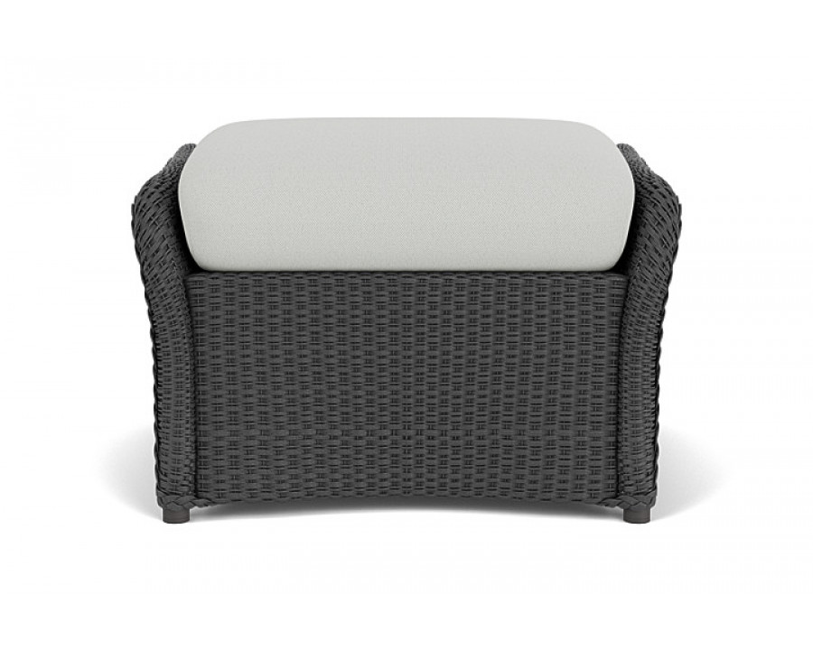 Lloyd Flanders™ Weekend Retreat Woven Ottoman - Charcoal, Loveboat Mint