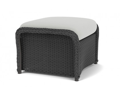 Lloyd Flanders™ Weekend Retreat Woven Ottoman - Charcoal, Loveboat Mint