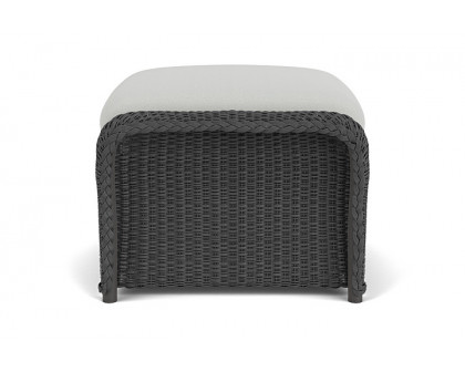 Lloyd Flanders™ Weekend Retreat Woven Ottoman - Charcoal, Loveboat Mint