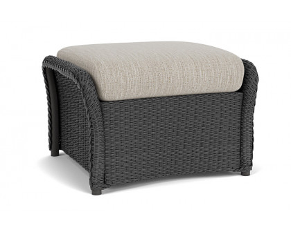 Lloyd Flanders™ Weekend Retreat Woven Ottoman - Charcoal, Callen Celadon