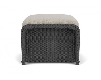 Lloyd Flanders™ Weekend Retreat Woven Ottoman - Charcoal, Callen Celadon