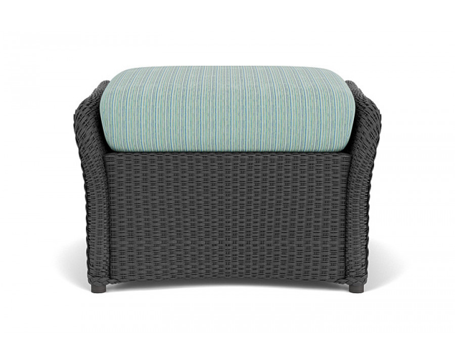 Lloyd Flanders™ Weekend Retreat Woven Ottoman - Charcoal, Unearth Dew