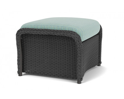 Lloyd Flanders™ Weekend Retreat Woven Ottoman - Charcoal, Unearth Dew