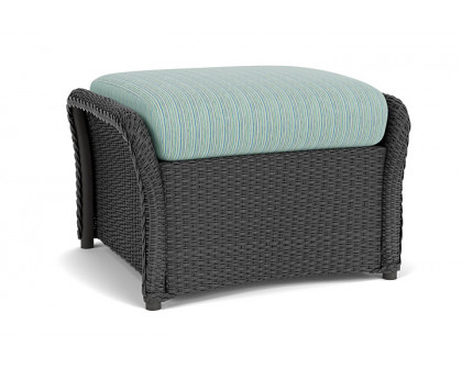 Lloyd Flanders™ Weekend Retreat Woven Ottoman - Charcoal, Unearth Dew