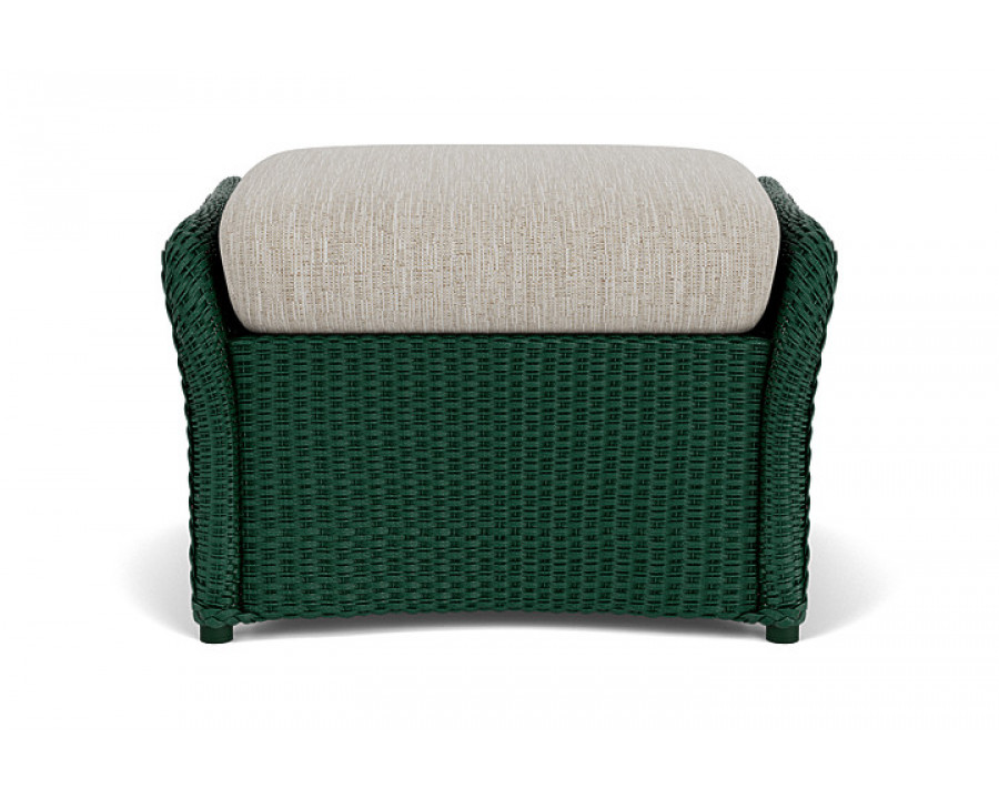 Lloyd Flanders™ Weekend Retreat Woven Ottoman - Woodland, Callen Celadon