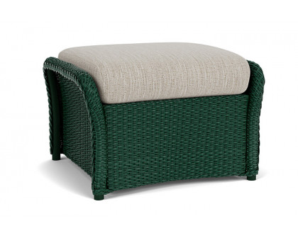 Lloyd Flanders™ Weekend Retreat Woven Ottoman - Woodland, Callen Celadon