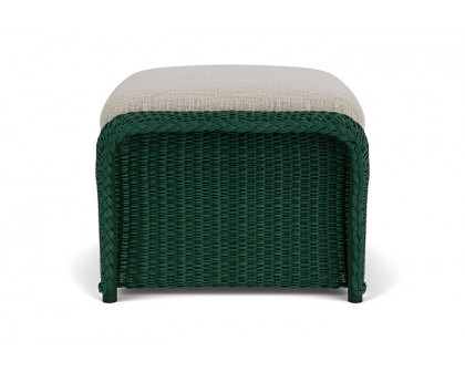 Lloyd Flanders™ Weekend Retreat Woven Ottoman - Woodland, Callen Celadon