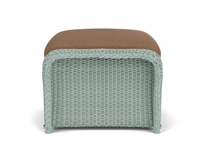 Lloyd Flanders™ Weekend Retreat Woven Ottoman - Sea Glass, Canvas Natural