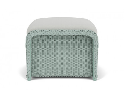 Lloyd Flanders™ Weekend Retreat Woven Ottoman - Sea Glass, Loveboat Mint