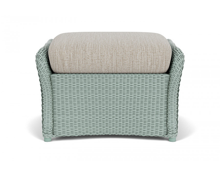 Lloyd Flanders™ Weekend Retreat Woven Ottoman - Sea Glass, Callen Celadon