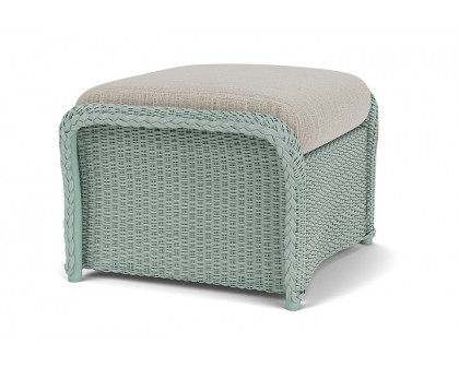 Lloyd Flanders™ Weekend Retreat Woven Ottoman - Sea Glass, Callen Celadon