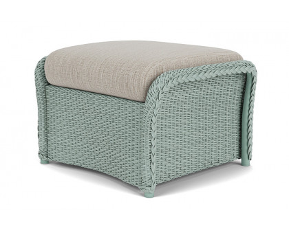 Lloyd Flanders™ Weekend Retreat Woven Ottoman - Sea Glass, Callen Celadon