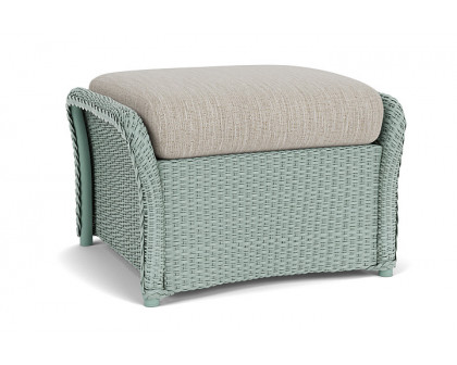 Lloyd Flanders™ Weekend Retreat Woven Ottoman - Sea Glass, Callen Celadon