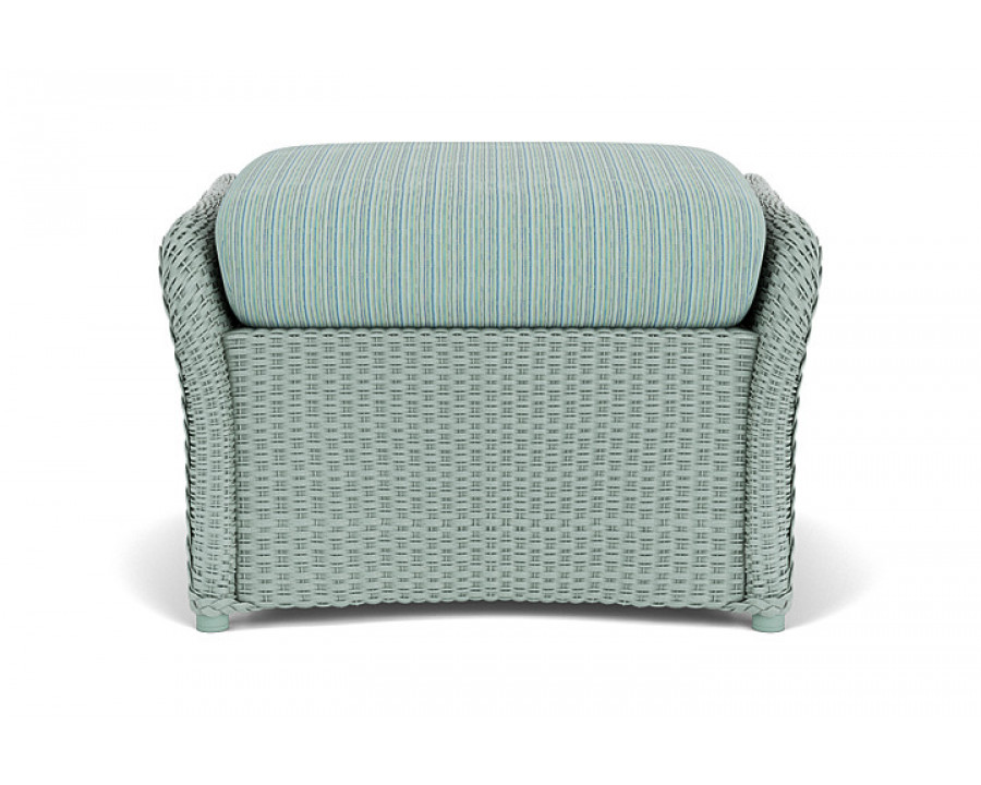 Lloyd Flanders™ Weekend Retreat Woven Ottoman - Sea Glass, Unearth Dew