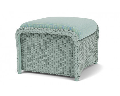 Lloyd Flanders™ Weekend Retreat Woven Ottoman - Sea Glass, Unearth Dew