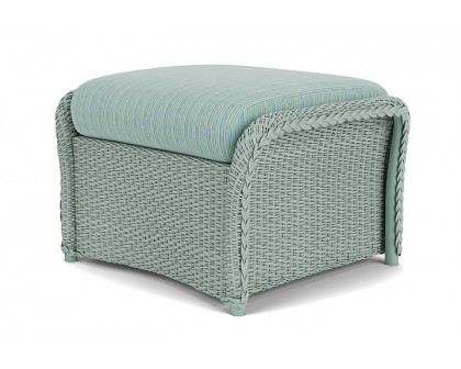 Lloyd Flanders™ Weekend Retreat Woven Ottoman - Sea Glass, Unearth Dew