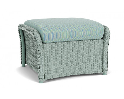 Lloyd Flanders™ Weekend Retreat Woven Ottoman - Sea Glass, Unearth Dew