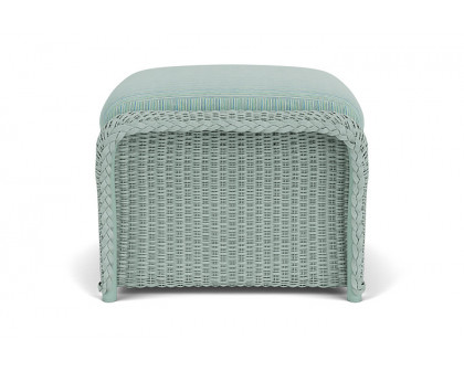 Lloyd Flanders™ Weekend Retreat Woven Ottoman - Sea Glass, Unearth Dew