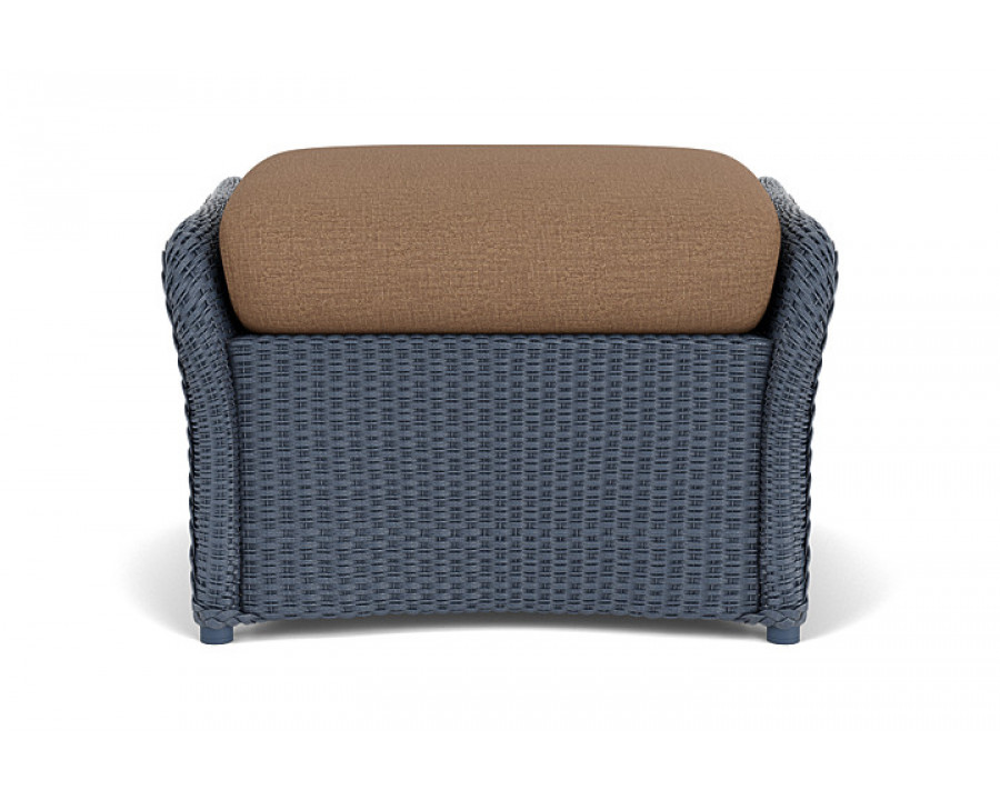 Lloyd Flanders™ Weekend Retreat Woven Ottoman - Denim Blue, Canvas Natural